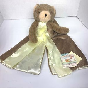 Bunnies By The Bay Best Friend Cubby Bear Plush Satin Security Blanket Lovey